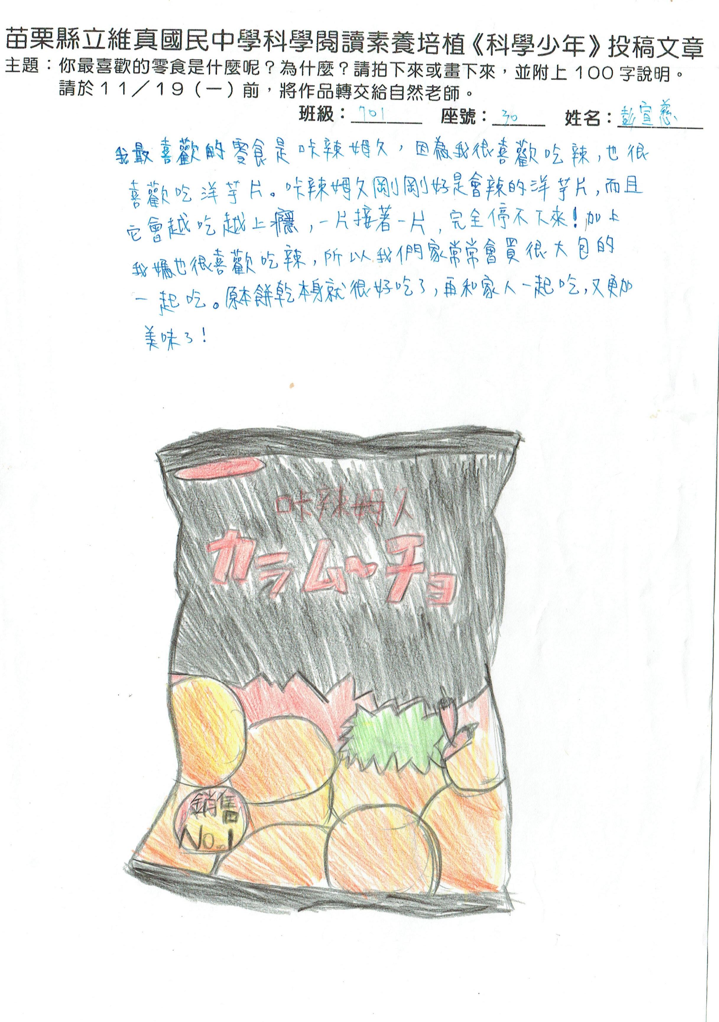 我最喜歡的零食是什麼